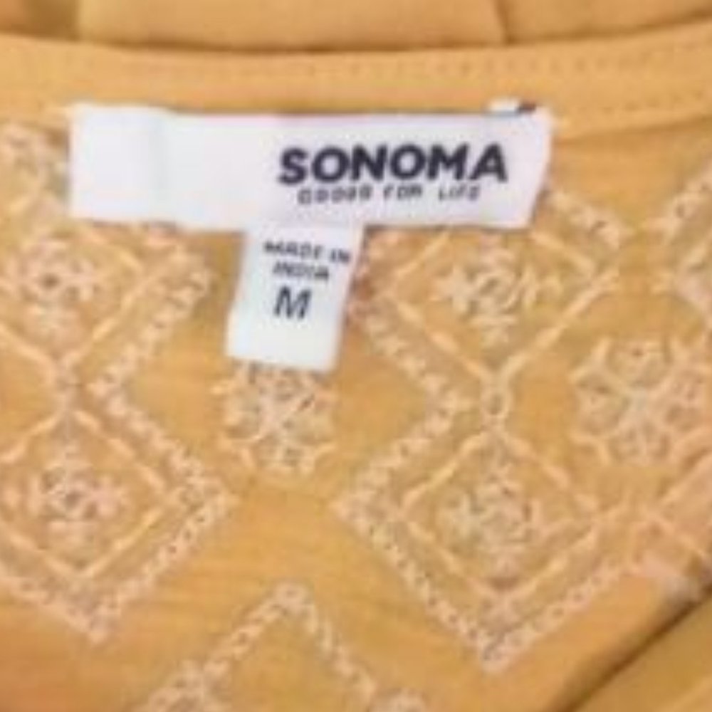 Boho Mustard color top - Picture 2 of 6